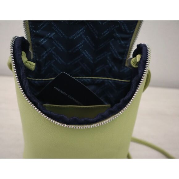 French Connection Wasabi Green Noreen Slouchy Easy Crossbody Cell Phone Bag - Picture 10 of 13